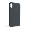 Чохол Full Silicone Case для Apple iPhone Xr dark grey (15)