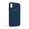 Чехол Full Silicone Case для Apple iPhone Xr blue cobalt (36)