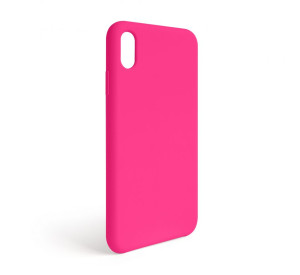 Чохол Full Silicone Case для Apple iPhone Xr shiny pink (38) (без логотипу)