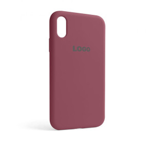 Чохол Full Silicone Case для Apple iPhone Xr maroon (42)