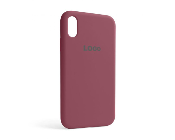 Чехол Full Silicone Case для Apple iPhone Xr maroon (42)