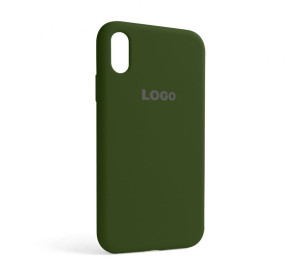 Чехол Full Silicone Case для Apple iPhone Xr army green (45)