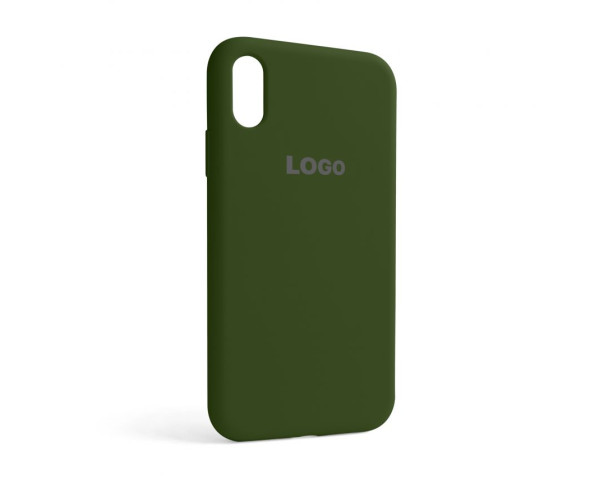 Чехол Full Silicone Case для Apple iPhone Xr army green (45)