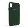 Чехол Full Silicone Case для Apple iPhone Xr atrovirens green (54)