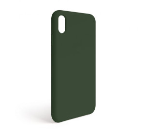Чехол Full Silicone Case для Apple iPhone Xr atrovirens green (54) (без логотипа)