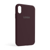 Чехол Full Silicone Case для Apple iPhone Xr plum (57)