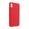 Чехол Full Silicone Case для Apple iPhone Xs Max red (14)