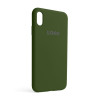 Чохол Full Silicone Case для Apple iPhone Xs Max army green (45)