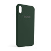 Чохол Full Silicone Case для Apple iPhone Xs Max atrovirens green (54)