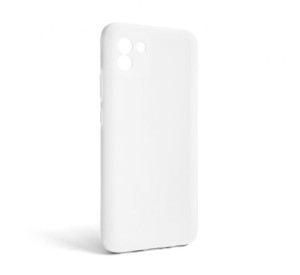 Чохол Full Silicone Case для Samsung Galaxy A03/A035 (2021) white (09) (без логотипу)