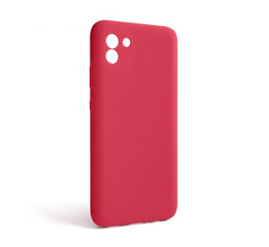 Чохол Full Silicone Case для Samsung Galaxy A03/A035 (2021) rose red (42) (без логотипу)