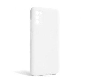 Чехол Full Silicone Case для Samsung Galaxy A03s/A037 (2021) white (09) (без логотипа)