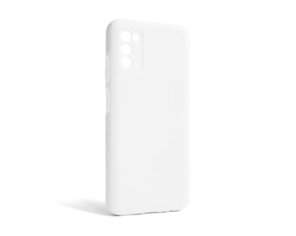Чехол Full Silicone Case для Samsung Galaxy A03s/A037 (2021) white (09) (без логотипа)