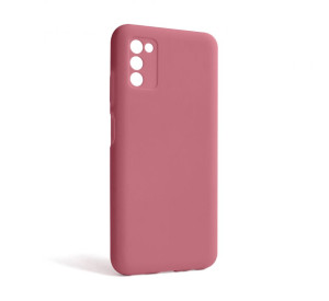 Чохол Full Silicone Case для Samsung Galaxy A03s/A037 (2021) light pink (12) (без логотипу)