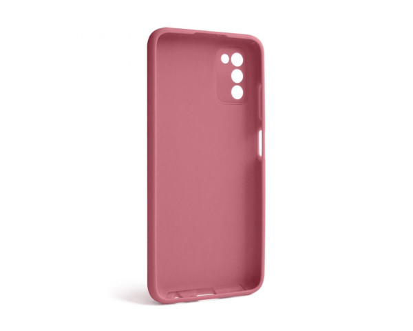 Чохол Full Silicone Case для Samsung Galaxy A03s/A037 (2021) light pink (12) (без логотипу)