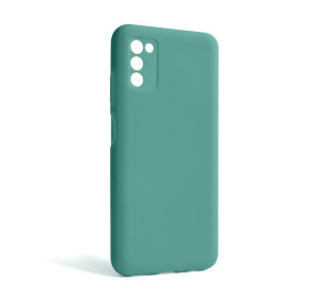 Чохол Full Silicone Case для Samsung Galaxy A03s/A037 (2021) turquoise (17) (без логотипу)