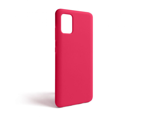 Чехол Full Silicone Case для Samsung Galaxy A51/A515 (2019) rose red (42) (без логотипа)