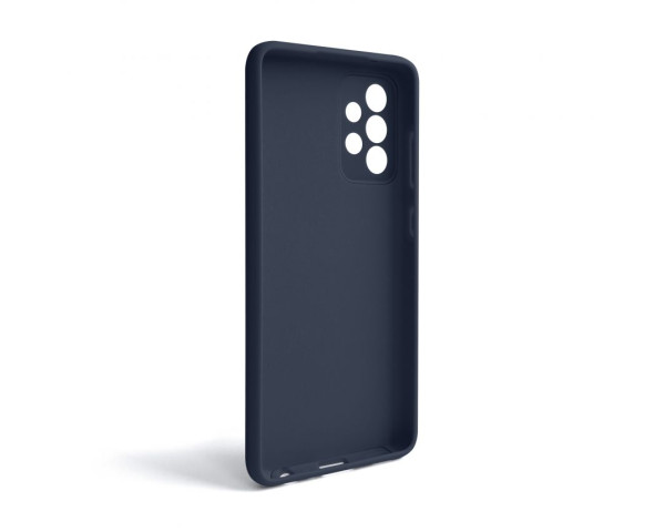 Чехол Full Silicone Case для Samsung Galaxy A52 4G/A525 (2021) dark blue (08) (без логотипа)