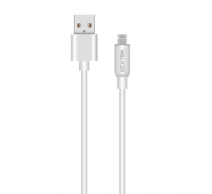 Кабель USB WALKER C725 Lightning white