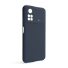 Чехол Full Silicone Case для Xiaomi Poco M4 Pro 4G dark blue (08) (без логотипа)