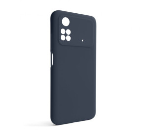 Чохол Full Silicone Case для Xiaomi Poco M4 Pro 5G dark blue (08) (без логотипу)