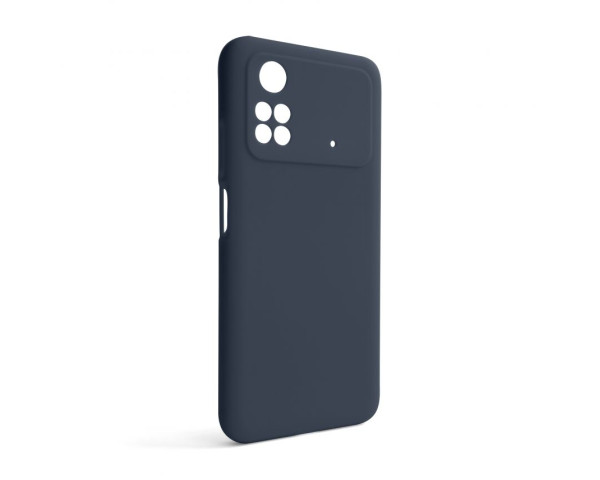 Чохол Full Silicone Case для Xiaomi Poco M4 Pro 5G dark blue (08) (без логотипу)