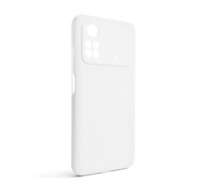 Чохол Full Silicone Case для Xiaomi Poco M4 Pro 5G white (09) (без логотипу)
