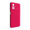 Чехол Full Silicone Case для Xiaomi Poco M4 Pro 5G fluorescent rose (37) (без логотипа)