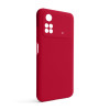 Чехол Full Silicone Case для Xiaomi Poco M4 Pro 5G rose red (42) (без логотипа)