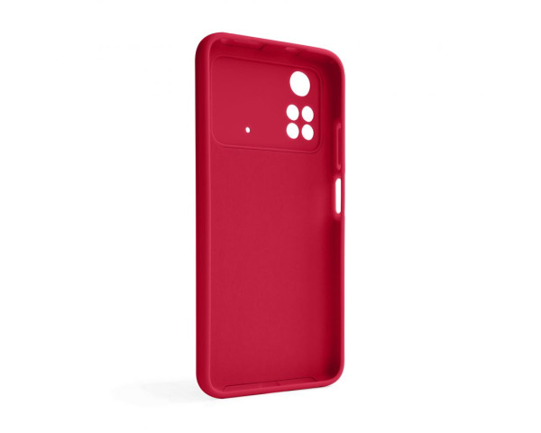 Чехол Full Silicone Case для Xiaomi Poco M4 Pro 5G rose red (42) (без логотипа)
