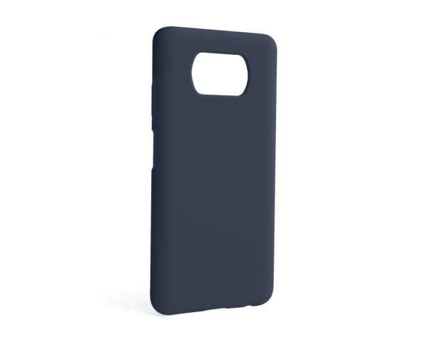 Чохол Full Silicone Case для Xiaomi Poco X3 Pro dark blue (08) (без логотипу)