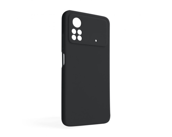 Чохол Full Silicone Case для Xiaomi Poco X4 Pro black (18) (без логотипу)