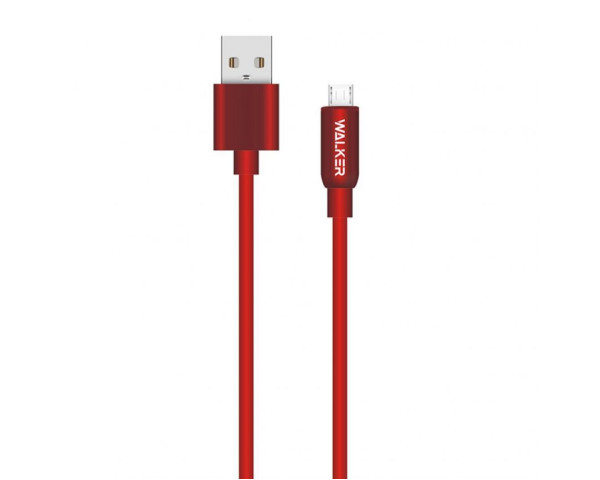 Кабель USB WALKER C725 Micro red