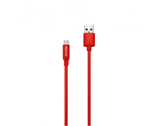 Кабель USB WALKER C725 Micro red