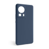 Чохол Full Silicone Case для Xiaomi Redmi 13 Lite dark blue (08) (без логотипу)