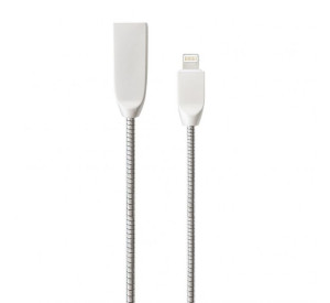 Кабель USB WALKER C730 Lightning silver