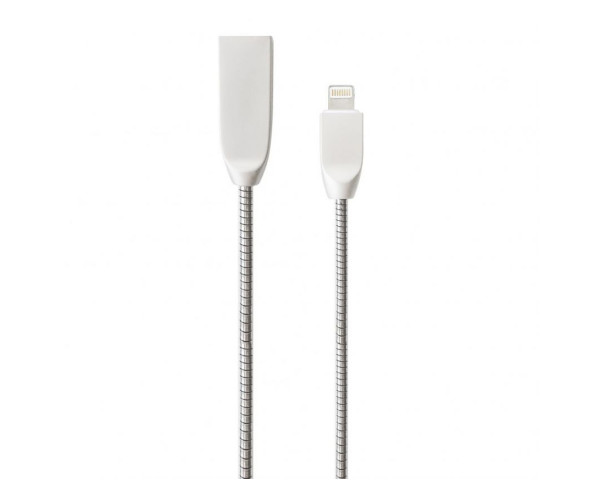 Кабель USB WALKER C730 Lightning silver