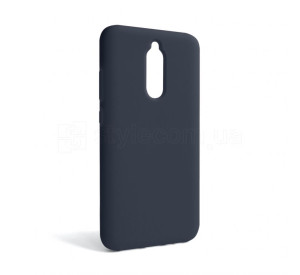 Чехол Full Silicone Case для Xiaomi Redmi 8 dark blue (08) (без логотипа)