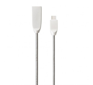 Кабель USB WALKER C730 Micro silver