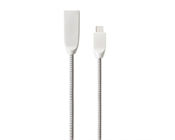 Кабель USB WALKER C730 Micro silver