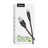 Кабель USB WALKER C735 Lightning 2м black