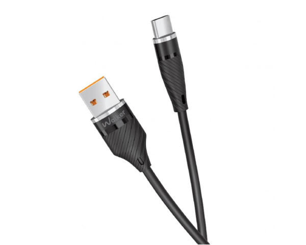 Кабель USB WALKER C735 Type-C 2м black