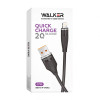 Кабель USB WALKER C735 Lightning grey