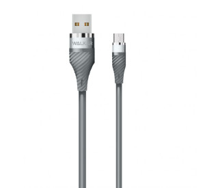 Кабель USB WALKER C735 Micro grey