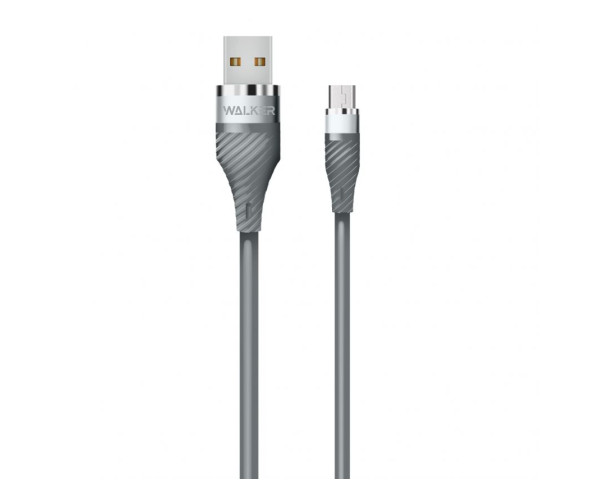 Кабель USB WALKER C735 Micro grey
