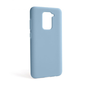 Чехол Full Silicone Case для Xiaomi Redmi Note 9 light blue (05) (без логотипа)