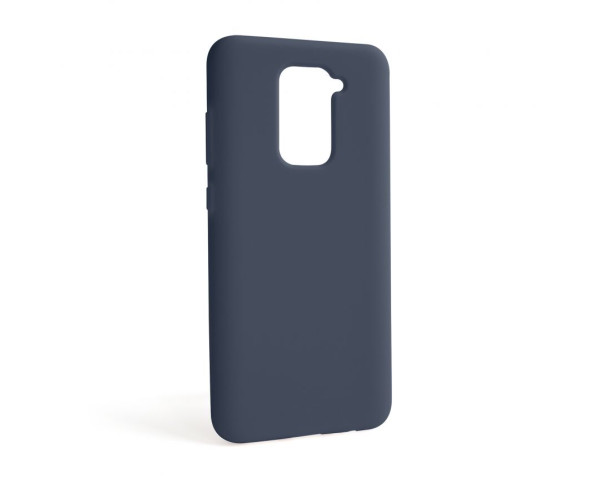 Чехол Full Silicone Case для Xiaomi Redmi Note 9 dark blue (08) (без логотипа)