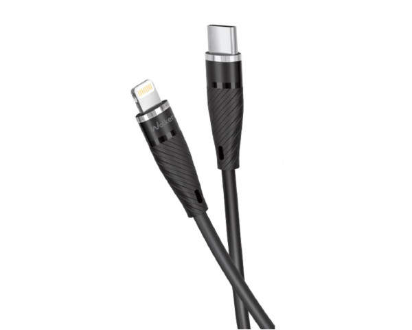 Кабель USB WALKER C735 Type-C to Lightning 20W black