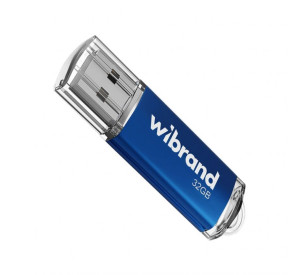 Флеш-пам'ять USB Wibrand Cougar 32GB USB 2.0 blue