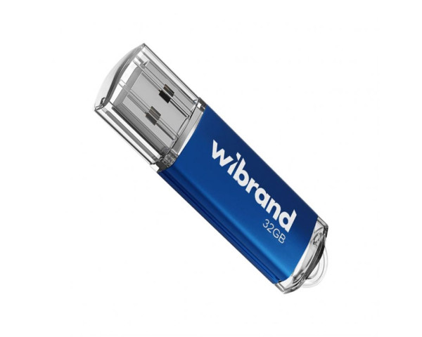 Флеш-пам'ять USB Wibrand Cougar 32GB USB 2.0 blue